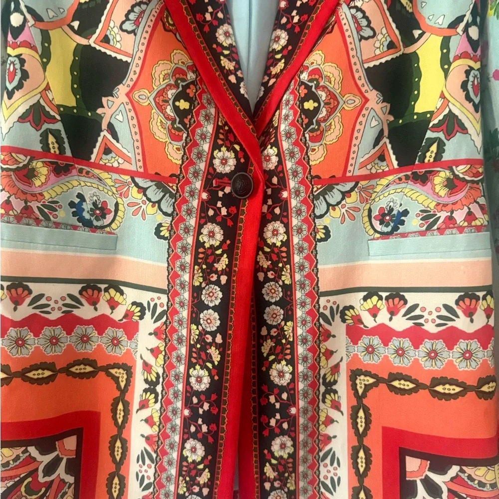 Alice & Olivia Nate Euphoria Colorful Women's Jacket/Blazer EUC size Small - Picture 3 of 6